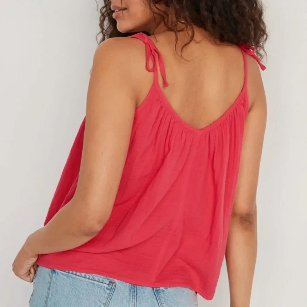 Old Navy NWT Cosmic Rouge Tie Strap Swing Tank Top, Small - Picture 4 of 13